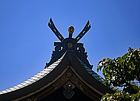 夢野熊野神社本殿千木