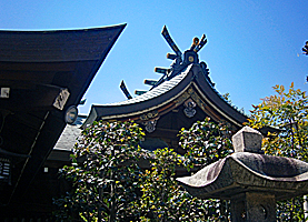 夢野熊野神社本殿左より