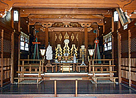 夢野熊野神社拝殿内部