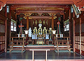 夢野熊野神社拝殿内部