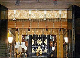 鹿島神宮拝殿内部