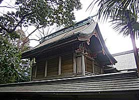 前鳥神社本殿左背面