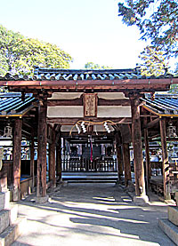 大安寺八幡神社（元石清水八幡宮）割拝殿入口