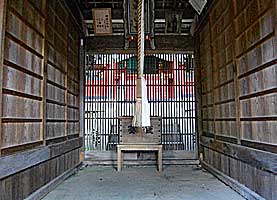 生駒山口神社割拝殿内部