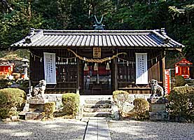 生駒山口神社割拝殿正面