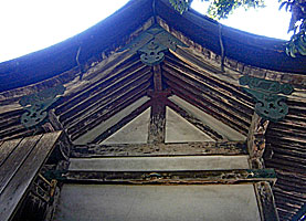 漢國神社本殿近景左側面
