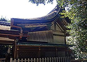 漢國神社本殿左側面