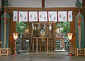 三輪坐恵比須神社拝殿内部