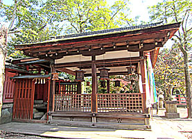 奈良町天神社幣殿側面