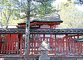 奈良町天神社本殿左側面