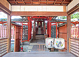 奈良町天神社幣殿内部