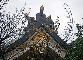 岡山神社本殿千木