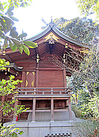 鎮守氷川神社（青木氷川神社)本殿左側面
