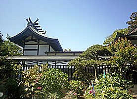 武蔵第六天神社社殿右側面