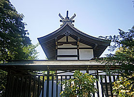 武蔵第六天神社本殿右側面