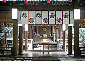 氷川神社拝殿内部