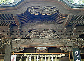 調神社拝殿彫刻