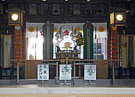 矢奈比賣神社（見付天神）拝殿内部