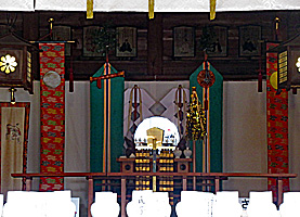 矢奈比賣神社（見付天神）拝殿内部