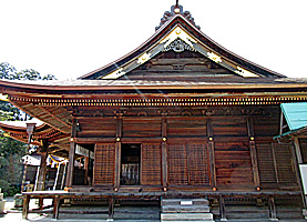 矢奈比賣神社（見付天神）拝殿左側面