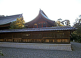 矢奈比賣神社（見付天神）本殿左側面