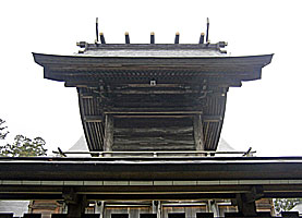 白鷺神社本殿背面