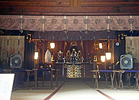 赤羽八幡神社拝殿内部