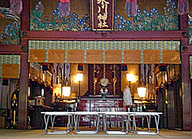 赤坂氷川神社拝殿内部