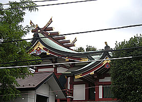 青山熊野神社社殿全景