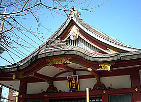 浅草富士浅間神社拝殿左より