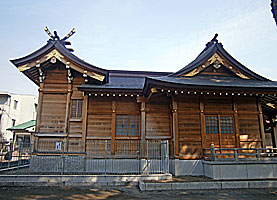 大松氷川神社社殿右側面