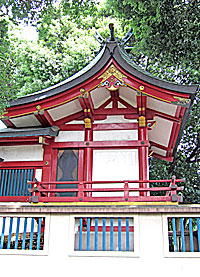 永福稲荷神社本殿左側面