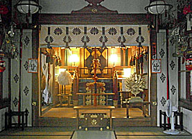 八王子金刀比羅神社拝殿内部