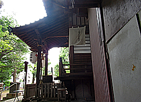 神明山天祖神社（八景天祖神社）拝殿左側面