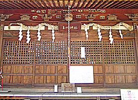 羽村玉川神社拝所
