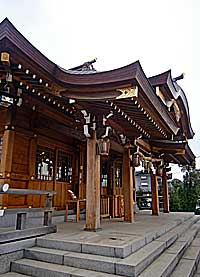 本町田菅原神社拝殿向拝右側面