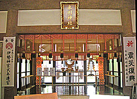 池袋氷川神社拝殿内部