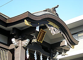 神楽坂若宮八幡神社拝殿