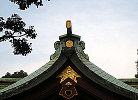 蒲田八幡神社拝殿鬼瓦