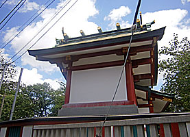 蒲田北野神社本殿背面