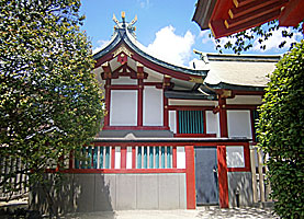 蒲田北野神社本殿右側面