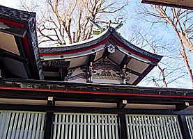 亀有香取神社本殿左側面