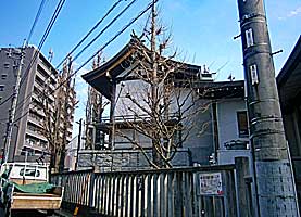 亀戸香取神社本殿遠景右背面