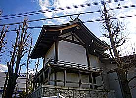 亀戸香取神社本殿右背面
