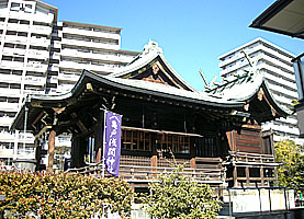亀戸浅間神社社殿左側面