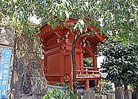亀塚稲荷神社社殿右背面