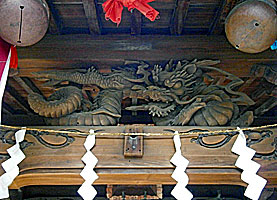 上目黒烏森稲荷神社拝殿彫刻