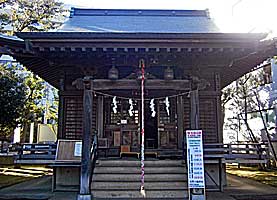 田柄北野八幡神社拝殿近景正面