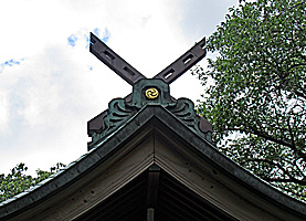 高ヶ坂熊野神社本殿千木