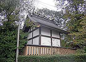 恋ヶ窪熊野神社本殿左背面